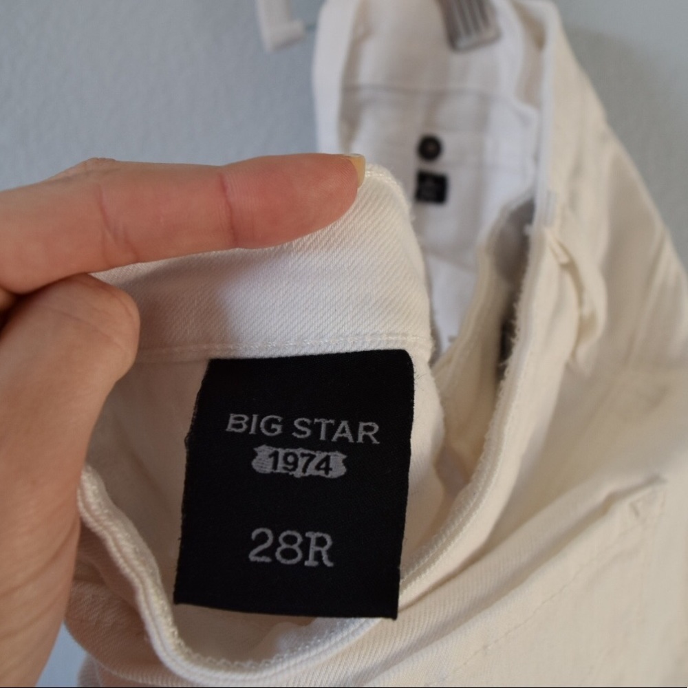 White Big Star Straight Jeans - Picture 7 of 8